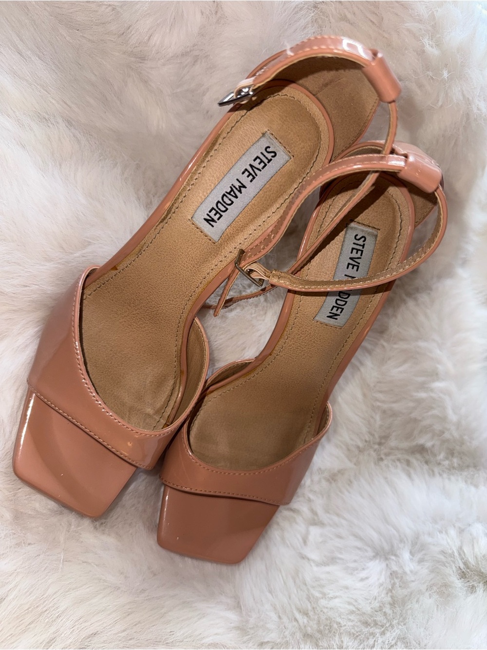 Steve Madden Patent Square Toe Heels